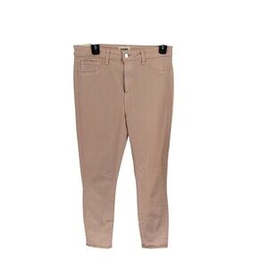 L'Agence Jeans Women's Size 31 Petal Pink Skinny Margot Cotton Blend